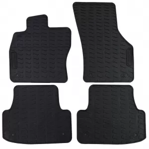 Car Rubber Floor Mats Black Premium Set suitable for Audi A3 8V 2012-2019