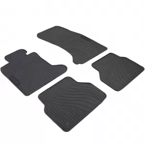 Car Rubber Floor Mats Black Premium Set Suitable for 5 Series BMW E60 E61 03-10