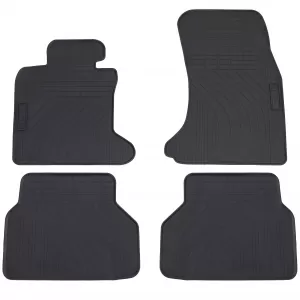 Car Rubber Floor Mats Black Premium Set Suitable for 5 Series BMW E60 E61 03-10