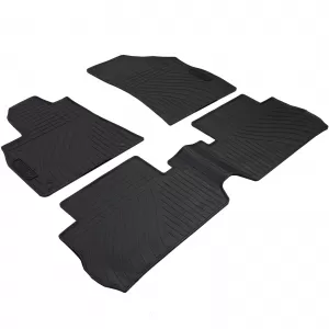 Car Rubber Floor Mats Black Premium Set for Peugeot 3008 09-16