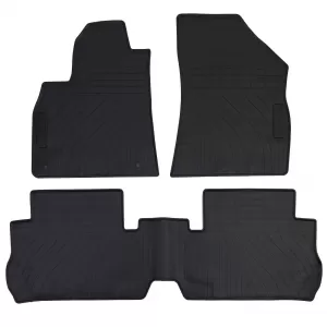 Car Rubber Floor Mats Black Premium Set for Peugeot 3008 09-16