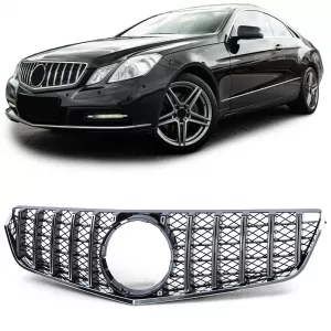 Sport grille black chrome for Mercedes E Coupe C207 Cabrio A207 2009-2013
