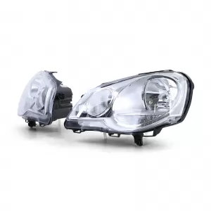 Fari H7 H1 con motore LWR destro sinistro adatti per VW Polo 9N3 2005-2009-image-6196789