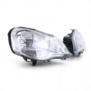 Fari H7 H1 con motore LWR destro sinistro adatti per VW Polo 9N3 2005-2009-image-6196790