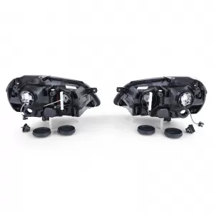 Fari H7 H1 con motore LWR destro sinistro adatti per VW Polo 9N3 2005-2009-image-6196792
