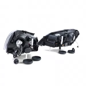 Fari H7 H1 con motore LWR destro sinistro adatti per VW Polo 9N3 2005-2009-image-6196793
