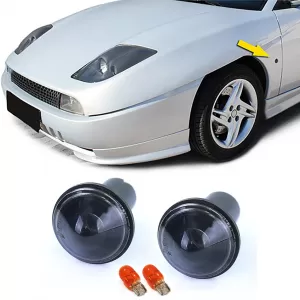Clear glass side indicator black smoke suitable for Fiat Coupe 175 94-00