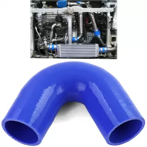 Performance silicone hose elbow 102/102mm 135° Ø 51mm blue