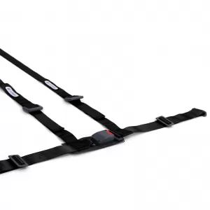 Tenzo-R Sport Harness Belt Safety Belt 3 Point Black with E Mark