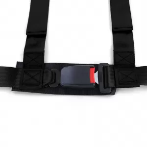 Tenzo-R Sport Harness Belt Safety Belt 3 Point Black with E Mark