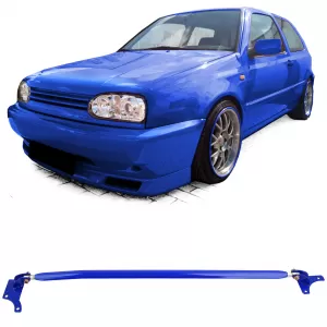 image-27-Verstärkungsstrebe aus Aluminium blau verstellbar, geeignet für VW Golf 4 + Bora 97-03