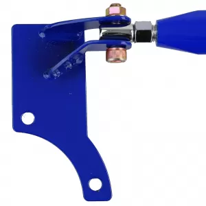 Aluminum strut bar blue adjustable for VW Golf 4 + Bora 97-03