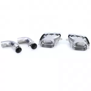 Terminali di scarico doppi versione sportiva cromo adatti per Mercedes CLA C117 X117 13-19-image-6196871