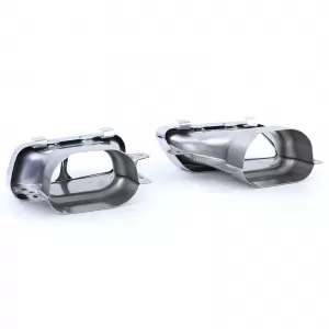 Terminali di scarico doppi versione sportiva cromo adatti per Mercedes CLA C117 X117 13-19-image-6196872