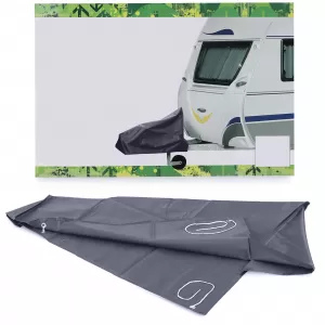 Caravan drawbar cover drawbar protection drawbar sleeve grey protection