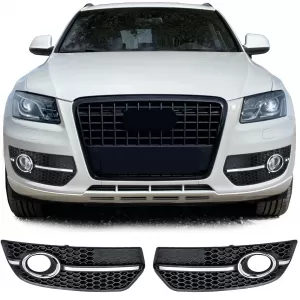 Honeycomb Grille Inserts Bumper for Audi Q5 8R 09-12 with S-Line