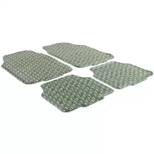 Car rubber floor mats universal checker plate look camouflage military camo color