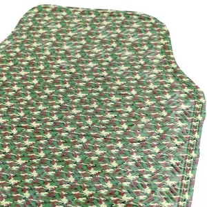 Car rubber floor mats universal checker plate look camouflage military camo color