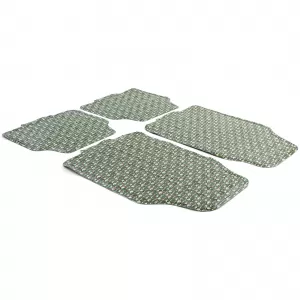 Car rubber floor mats universal checker plate look camouflage military camo color