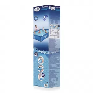 Rectangular swimming pool BESTWAY Steel Pro Frame with filter + pump 221x150x43cm-image-6197153
