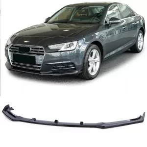 image-34-Első spoiler toldat lökhárítóra fényes fekete ABE-vel Audi A4 B9 8W 15-19