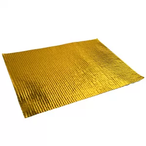 Auspuff Hitzeschutz Matte Alu Keramik selbstklebend Gold 1,5mm 50cmx50cm 500°C