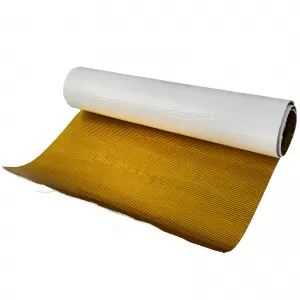 Heat protection foil insulation mat 25x50cm self-adhesive exhaust heat shield gold 500°C