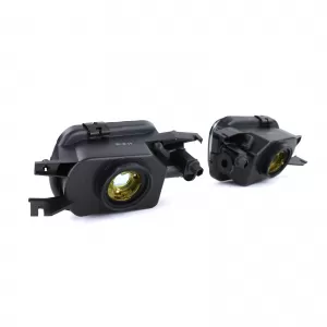 Clear glass fog lights black smoke for Mercedes W203 CL203 C209 SLK R170