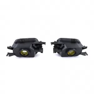 Clear glass fog lights black smoke for Mercedes W203 CL203 C209 SLK R170