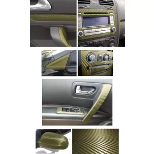 3D Carbon Folie selbstklebend 30cm *1.524 Meter gold
