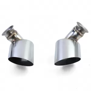 Exhaust tailpipes stainless steel oval 115*85 mm for Porsche 911 996 98-01 3.4 221kw