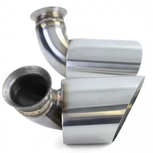 Exhaust tailpipes stainless steel oval 115*85 mm for Porsche 911 996 98-01 3.4 221kw