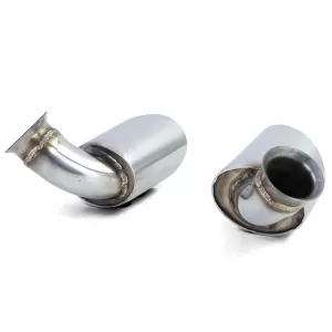Exhaust tailpipes stainless steel oval 115*85 mm for Porsche 911 996 98-01 3.4 221kw