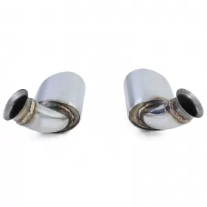 Exhaust tailpipes stainless steel oval 115*85 mm for Porsche 911 996 98-01 3.4 221kw