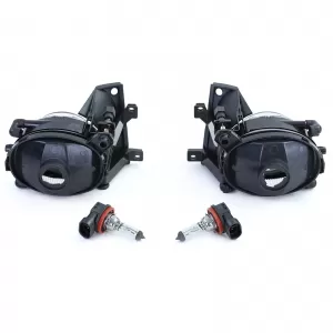 Clear glass fog lights H8 pair suitable for BMW 5 Series E39 Sedan Touring 00-04