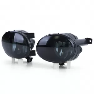 Clear Glass Fog Light Set Black Smoke for VW Beetle + Caddy III