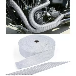 Exhaust heat shield tape ceramic up to 1300°C 50mmx2mm 15 meters