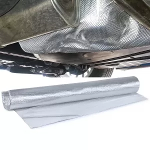Auspuff Thermo Hitzeschutz Matte Alu Keramik selbstklebend 1,5mm 50cmx50cm 500°C