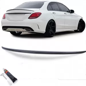 image-71-Sport hátsó spoiler ajak fényes fekete ABE-vel Mercedes C W205 sedan 14-21