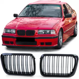 Sport double-slat performance grille gloss suitable for BMW 3 Series E36 96-99