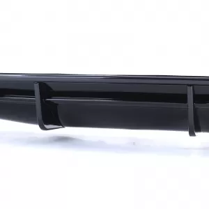Diffusore posteriore sportivo lucido nero con terminali cromati adatto per Audi A6 C7 4G 14-18-image-6197730