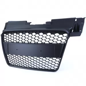 Griglia del radiatore a nido d'ape senza emblema nero opaco, adatta per Audi TT 8J pre-facelift 06-10-image-6197736