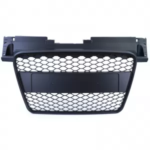 Griglia del radiatore a nido d'ape senza emblema nero opaco, adatta per Audi TT 8J pre-facelift 06-10-image-6197739