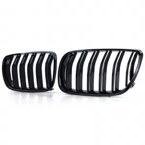 Sport double slat performance glossy kidney grille fits BMW X3 E83 06-11