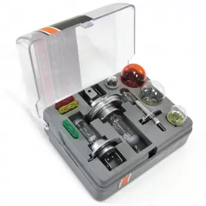 Spare bulb box fuses lamp set H1 H4 H7 10-piece for car vehicle 12V