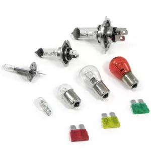 Spare bulb box fuses lamp set H1 H4 H7 10-piece for car vehicle 12V