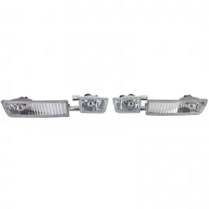 Clear glass fog lights with indicator set for VW Golf 3 91-98