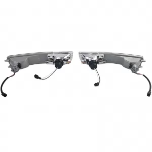 Clear glass fog lights with indicator set for VW Golf 3 91-98
