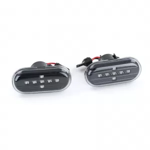LED oldalindex szett átlátszó üveg fekete Smart Fortwo 453 Coupe Cabrio 2014-től-image-6197868