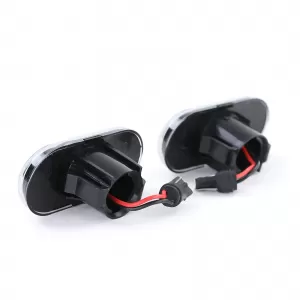 LED oldalindex szett átlátszó üveg fekete Smart Fortwo 453 Coupe Cabrio 2014-től-image-6197869